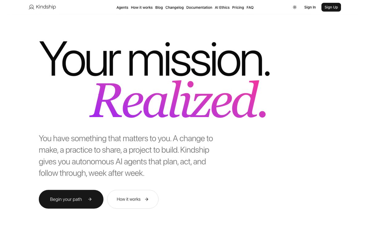 Screenshot of Kindship