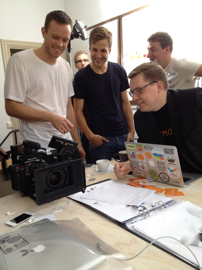Parts of the Memoto team