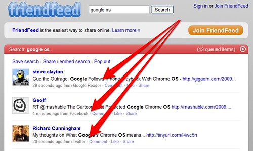 FriendFeed Search