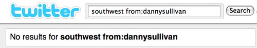Twitter Search Failure