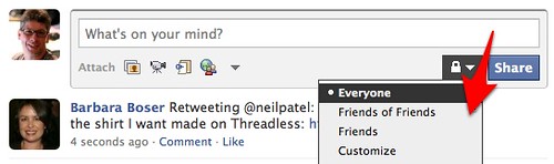 Facebook Status Update Box