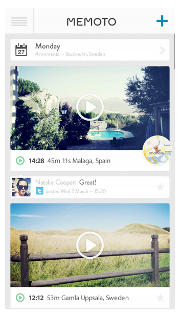 The Memoto companion app